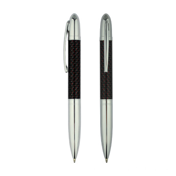 Nuevo negocio promocional Regalo Metal Twist Ball Pen Fiber Fiber Pen con logotipo grabado